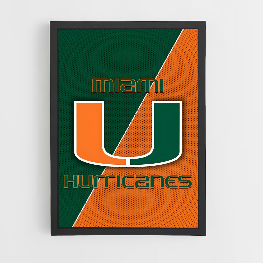Poster Hurricanes de Miami – affiche Baseball (vue 2)